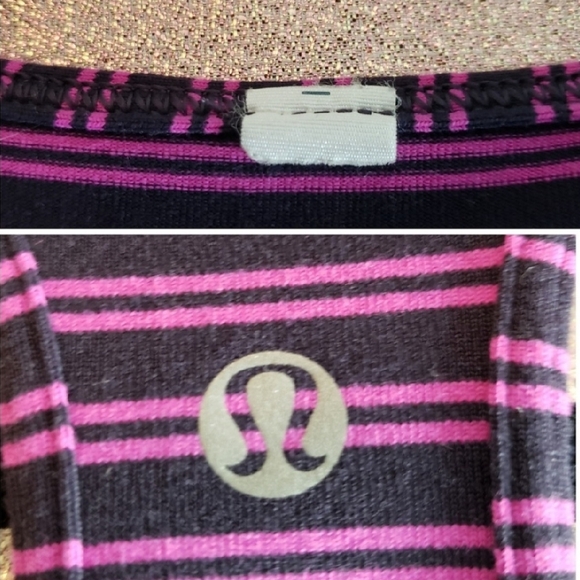 Lululemon Cool Racerback Tank Top - Double Trouble Stripe Ultraviolet - Picture 5 of 7